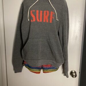 Alternative Earth Gray Hoodie With Graphic SURF & BAZAAR XL